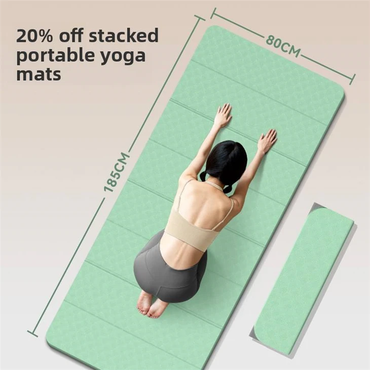 CHOOYOU Foldable Yoga Mat Posture Guidance Line Portable factory
